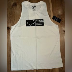 Fox Racing Women’s Tracker Tank Top NWT Bone Size Medium